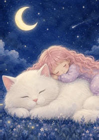 A cat sleeping brings good luck