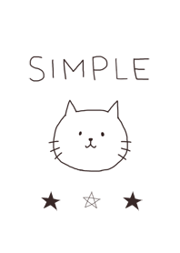 Line着せ替え ゆるい手書き猫のシンプル着せ替え の詳細ページ ランキングdb