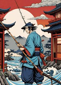 Ukiyo-e Fishing aUeHu
