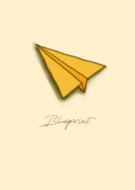 藍圖：紙飛機（蜜橙色2）