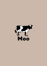 Moo cow simple rose beige