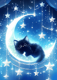 Dreamy Star-Moon Galaxy Bla...