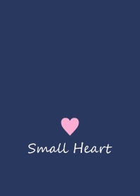 Small Heart *Navy+Pink 21*