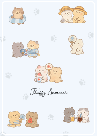 blue Summer Days with Fluffy Cats05_1