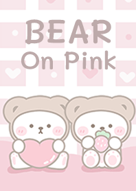 Bear on Pink!