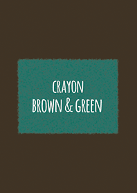 Crayon Brown & Green 2 / Square