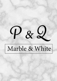 P&Q-Marble&White-Initial