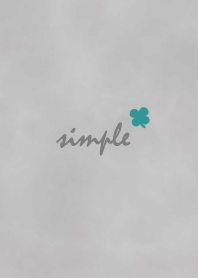 四葉 水彩'暗灰色'