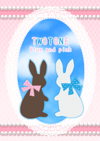 TWOTONES Blue and Pink