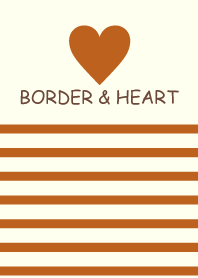 BORDER & HEART -CARAMEL-
