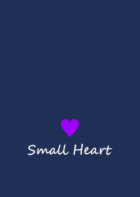 Small Heart *Navy Purple 23*