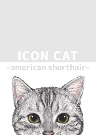 ICON CAT - アメショ - GRAY/05