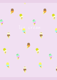 Cold Ice Cream2 on light purple