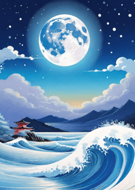 浮世繪 山海櫻花 adD2E9