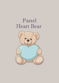 Pastel Heart Bear.13