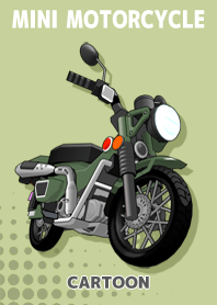 緑のミニバイク（カートゥーン）