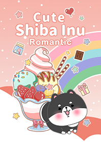 Black Shiba Inu Galaxy sweets Gradient10