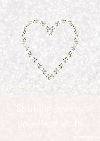 Sparkling Jewelry Love Heart White