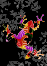 Japanese pattern frog