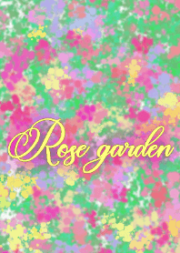 Spring rose garden