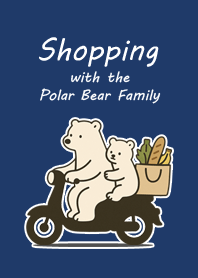 Shopping with the Polar Bear Family.