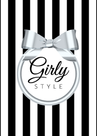 Girly Style-SILVERStripes-ver.8