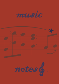 Music notes + red [os]