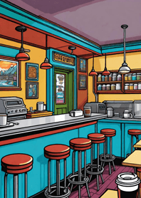 Cozy Coffee shop bB0416