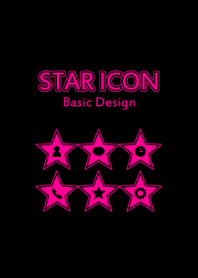 STAR ICON[Pink Black]