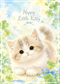 beige Happy Little Kitty