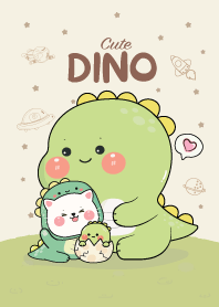 Dino & Cat Cute : Green