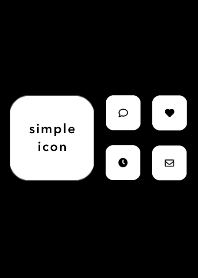 simple icon | black white