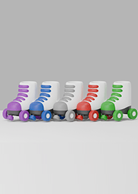 Colorful roller skates 5 colors 1