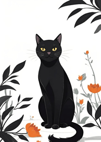 Super cute black cat qM5vK