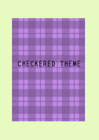 DUSTY PURPLE CHECKERED THEME/YELLOW GR