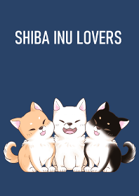 Shiba inu lovers (Darkblue)