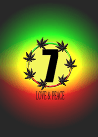 Happy*Rasta color*Reggae 7*Seven*July*