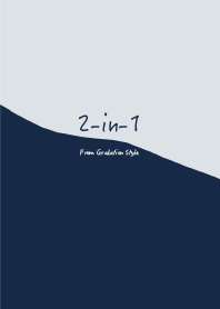 2-in-1／ネイビーグレー