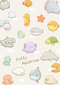 Beige - A Relaxing, Puffy Aquarium