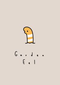 Garden Eel (orange)/ beige