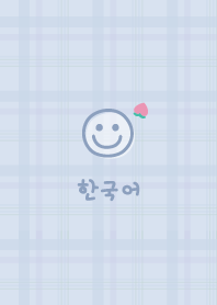 เกาหลี ลายสก๊อต<ลูกพีช>ไอซ์บลู