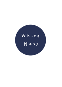 White x navy.