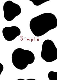 Cow pattern. white.