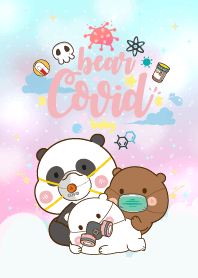 หมีเด็กน้อย โควิด-19 สีหวานๆ