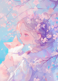 นางฟ้าจิ้งจอกในป่าท้อพีช❤️