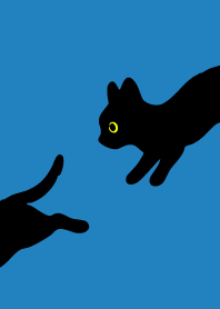 Black Cat Holiday5 on blue