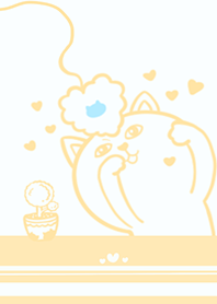 Mischievous Cat-Pale Yellow Orange (Bl3)