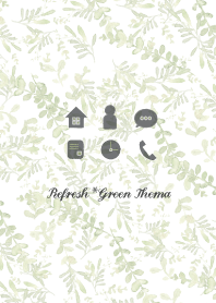 Botanical Green Blue Theme