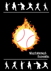 the baseball theme black