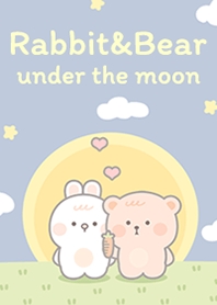 Bear&Rabbit under the moon!